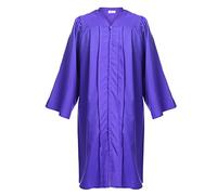 Newrara Unisex Premium Matte Graduation Gown Only, Purple, 54FF(5'9"-5'11")