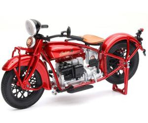 NewRay Model Die Cast 1930 Indian, Red & Black, Scale 1:12, Newray 58223