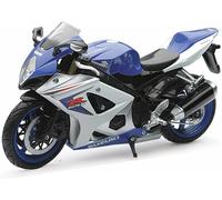 NewRay Model Die Cast Suzuki Gsx-r1000, 2008, Blue and Silver, Scale 1:12, Newra