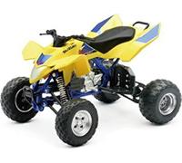NewRay Model Die Cast Suzuki Quadracer, 450r, Blue & Yellow, Scale 1:12, Newray