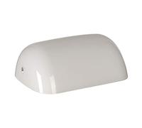 Newrays Replacement Glass Bankers Lamp Shade Cover for Desk Lamp(White)