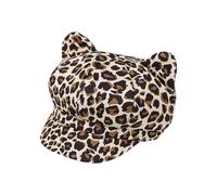 News Boys Cat Women Ear Hat Octagon Korean Style Sun Hat Outdoor Photo Dome Cap Shopping Hat Everyday