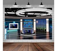 News Broadcast Photography Backdrop TV Show Newscaster Studio Background Breaking News Room Office Home Decoration Theme Party 440x300CM