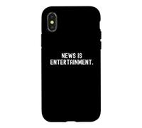 news is entertainment Witty Observational Design Case for iPhone X/XS