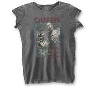 News Of The World Burnout T-Shirt Queen Charcoal S