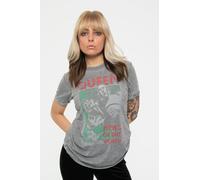 News Of The World Burnout T Shirt Queen Grey S