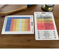 NEWS2 Adult Observations Healthcare Educational Reference Card. Durable, Wipe Clean Reference Cards for Nurses, Paramedics, Doctors and Students. Designed by Professionals. Double Side 10x7cm.