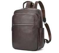 newsbirds Leather Backpack School Backpack Travel Backpack Hand Luggage Laptop Backpack 15.6 Inch Laptop Backpack Daypack Casual Backpack Daypack Gift for Men and Women, 8017 Coffee, 41cm, Retro