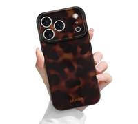 Newseego Case for iPhone 17 Pro, Tortoise Shell Leopard Animal Spots Print Pattern Design for Girls and Woman Cute Aesthetic Soft Slim TPU Shockproof Bumper Cover for iPhone 17 Pro-Retro Amber