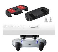 Newseego Under Desk Controller Mount Compatible for PS5 & PS4, 2 Pack Table Controller Holder Stand Sturdy Space Saving Tidy Controller Storage Holder Gaming Accessories for PS5/PS4 - Black
