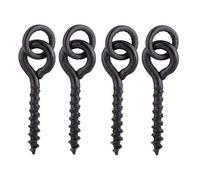 NewShot 30 x Fishing Carp Boilie Bait Screw With Round Link Loop Swivels Carp Fishing Terminal Rig Tackle