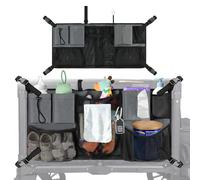 NewShot Stroller Wagon Cargo Net, Organizer Wagon Accessories Compatible with WONDERFOLD All W-Series Models, Large Capacity Mesh Cargo Storage Organizer Bag with Sorting Multi-Pockets for Keenz Wagon