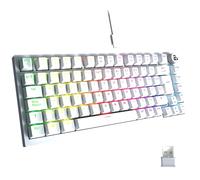 Newskill Pyros Pro Gaming Keyboard 75% RGB Wireless Bluetooth Wired Outemu Red Hotswap - White