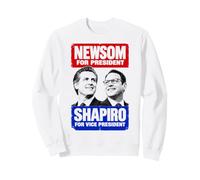 Newsom Shapiro 2028 Presidential Election Vintage Democrat Sweatshirt