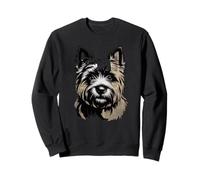 Newspaper Art Cairn Terrier Sweatshirt