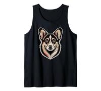 Newspaper Art Pembroke Welsh Corgi Corgis Tank Top