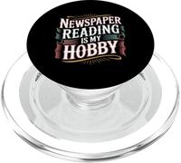 Newspaper Reading Is My Hobby Print Reader Routine - PopSockets PopGrip for MagSafe