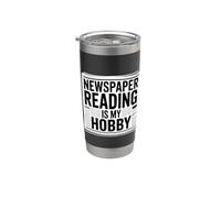 Newspaper Reading is My Hobby Print Reader Routine - Stainless Steel Insulated Tumbler