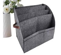 Newspaper Stand - 4 Tier Felt Foldable Desktop Bin - Document Organizer with 3 Pockets | for Classroom School Library Bookstore Cafe Dormitory Apartment Home