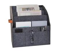 Newspaper Stand - 40x40x25cm Tier Newspaper Holder, 4 Tier Felt File Storage Basket | Foldable File Organizer With 3 Pockets For Home Living Room School Library Bookstore Cafe Dormitory Apartment