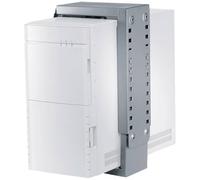 Newstar CPU-D100SILVER Under Desk & On-Wall PC Mount (Suitable PC Dimensions - Height: 30-53 cm / Width: 8-22 cm) - Silver