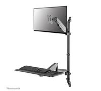 NewStar FPMA-D1330D4SILVER Flat Screen Bracket for Office - Flat Screen Desk Mounts (100 x 100 mm, 75 x 75 mm; 0 - 180 °)