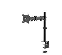 Newstar NM-D135BLACK Full Motion Desk Mount (clamp & grommet) for 10-30" Monitor Screen, Height Adjustable - Black