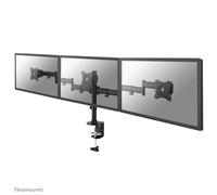 Newstar NM-D135D3BLACK Tilt/Turn/Rotate Triple Desk Mount (clamp) for three 10-27" Monitor Screens, Height Adjustable - Black