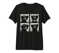 Newt Salamander Cool Sunglasses Portraits Premium T-Shirt