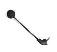 NewTH Replacement Microphone for Kingston HyperX Cloud, Cloud X Cloud Core Cloud II Cloud 2 Cloud Pro Silver Wired Wireless Version Gaming Headsets, 3.5 mm, Jack Shape【Round】