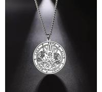 NewThe Evil Eye with Hamsa Hand Pendant Necklace Snake Rune TalismanJewelry