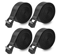 Newthinking 4 Pack Tie Down Straps, Heavy Duty Lashing Straps Tensioning Belts with Adjustable Cam Buckle for Car Luggage and Garden Tent Bundled Fixed, 2.5CM*4M