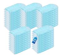 Newthinking 50 Pcs Flash Dust Magnet Refills, Fluffy Duster Refills, Blue | Disposable Dusters Heads Set, Electrostatic Duster Removal, Large Capacity, Household Office Car Cleaning