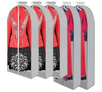 Newthinking Clothes Covers Protector Bags, 40''x3 and 60''x2 Hanging Clothes Garment Bags with Zip, Large Capacity of Breathable Clothes Bags for Suits Dresses, Wedding Gowns Coats