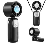 Newthinking Cold Compress Handheld Fan, Portable Turbo Fan with Ice Cooler, 5 Gear High Speed 3600mAh Rechargeable Mini Personal Hand Fan for Travel/Outdoor/Home/Office