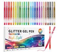 Newthinking Glitter Gel Pens for Kids, High Light Glitter Pen for Coloring