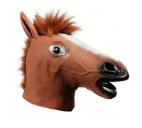 Newthinking Halloween Mask Horse Head Mask, Novelty Halloween Costume Party Latex Animal Head Mask