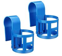 Newthinking Hanging Pool Cup Holder, Hanging Poolside Drink Holder, Pool Drinks Holder Clip On for Bestway Intex Above Ground Swimming Pool, Fits 2 Inch Top Bar (2 Pack)