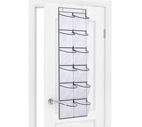 Newthinking Over the Door Shoe Storage Organiser, Hanging Shoe Rack Storage with 12 Large Mesh Pockets, Over the Door Hanging Organiser for Kitchen Bedroom Bathroom Closet