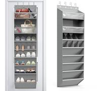 Newthinking Over The Door Storage Organiser, 8 Shelf Large Capacity Back of Door Hanging Storage Holder 14 Pockets for Bedroom Nursery, Kids Toys, Shoes, Diapers