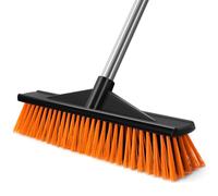 Newthinking Yard Broom Heavy Duty, Outdoor Garden Sweeping Brush | 50in Adjustable Long Handle, 16in Stiff Bristle Head, Heavy Duty, Multifunctional, Patio, Outside, Deck, Garden, Yard