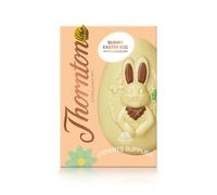 NewThornton Milk Chocolate Dinosaur, Unicorn & White Chocolate Bunny Egg, Each 151g - Easter Gifts For Kids | Easter Egg Hunt Gifts | Girls | Boys - for Friends & Family (White Chocolate Bunny Egg)