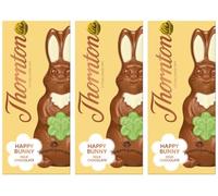 NewThornton Milk Chocolate Happy Bunny 170g Each - Easter egg hunt. Suitable for Vegetarians Great Chocolate For Hamper Easter Gift for Kids 2026 (Pack Of 3)