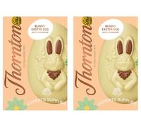 NewThornton White Chocolate Bunny Egg 151g Each - Easter Gifts For Kids | Easter Egg Hunt Gifts | Girls | Boys - White Bunny gift for Friends & Family (Pack Of 2)