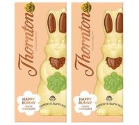 NewThornton White Chocolate Happy Bunny 90g - Gift For Easter & Easter Egg Hunt. Suitable for Vegetarians Hamper Easter Gift for Kids 2026 (Pack Of 2)