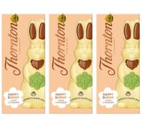 NewThornton White Chocolate Happy Bunny 90g - Gift For Easter & Easter Egg Hunt. Suitable for Vegetarians Hamper Easter Gift for Kids 2026 (Pack Of 3)