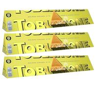 NewToblerone Golden Caramel, Fruit and Nuts and Dark and Almond Orange Twist Chocolate Bar 360g Pack of 3 Delightful Treat For Men Women By Experts Supplies (x 3, Golden Caramel Chocolate Bar)