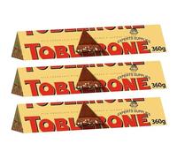 NewToblerone Golden Caramel, Fruit and Nuts and Dark and Almond Orange Twist Chocolate Bar 360g Pack of 3 Delightful Treat For Men Women By Experts Supplies (x 3, MIlk Chocolate Bar)