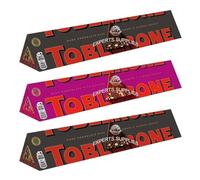 NewToblerone Golden Caramel, Fruit and Nuts and Dark and Almond Orange Twist Chocolate Bar 360g Pack of 3 Delightful Treat For Men Women By Experts Supplies (x 3, Fruit and Nut and Dark Chocolate Bar)