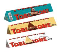 NewToblerone Golden Caramel, Milk, Fruit and Nut, Dark Almond Orange Twist, White Chocolate Bar 360g Pack of 3 For Men Women By Experts Supplies (x3, Crunchy Almonds, MIlk and White Chocolate)